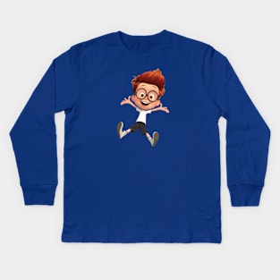 Mr Peabody and Sherman Kids Long Sleeve T-Shirt